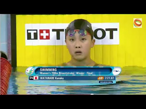 2014アジア大会女子200m平泳ぎ