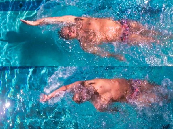 背泳ぎの手を真っ直ぐにするために意識すべきポイント